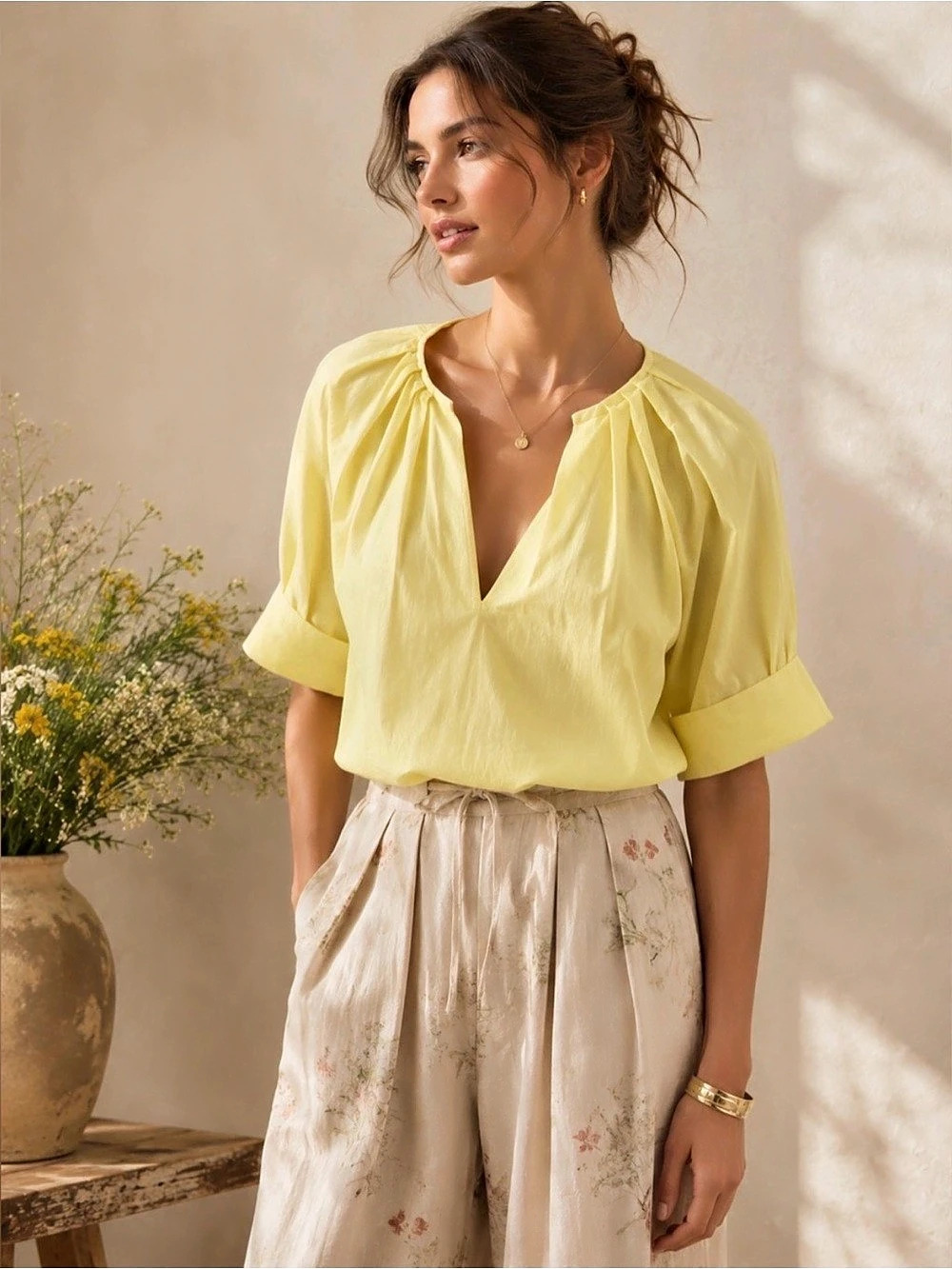 A.L.C. Carey Pleated Blouse Size 2